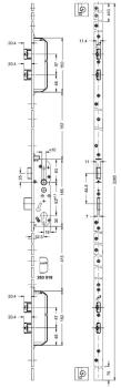 5 Riegel-Schloss 241362 / 241361